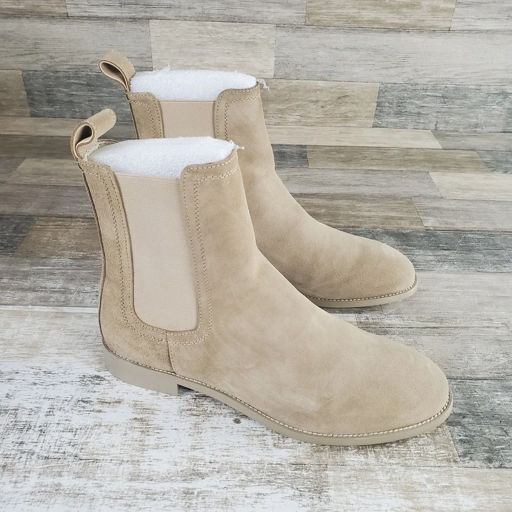 Saint Morta Mens Nomad Chelsea Boots Size 11 Tan Suede Slip On Casual Dress Boot